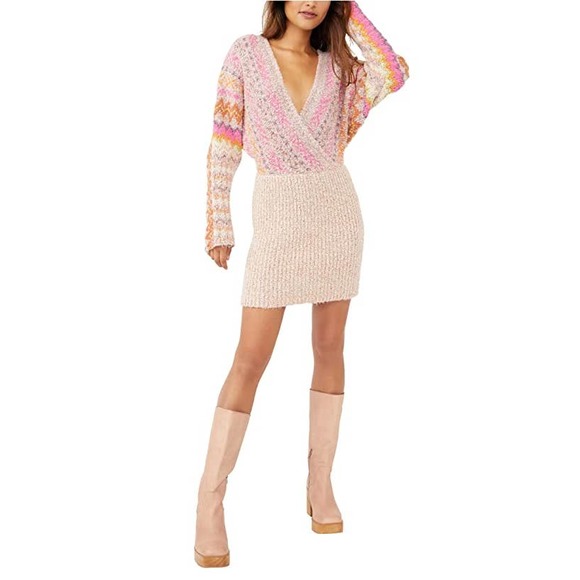 Free People Forever Fair Isle Sweater Mini Dress - Picture 2 of 12